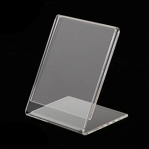 acrylic menu business card holder.